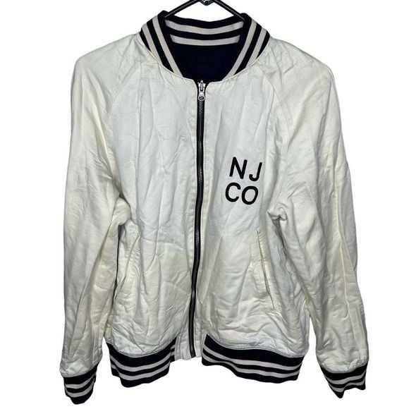 Nudie Jeans Reversible Bomber Full Zip Jacket Medium - Picture 3 of 6